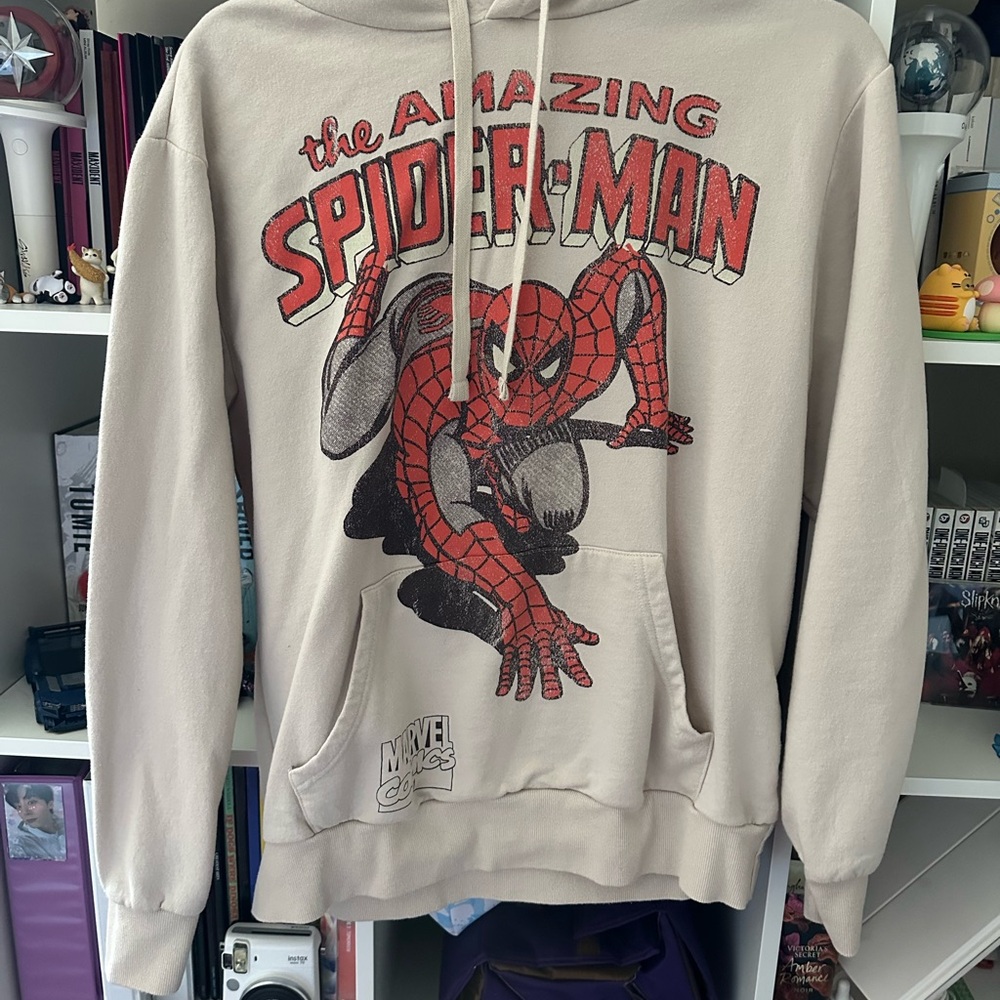 Marvel Beige Spider-Man Hoodie